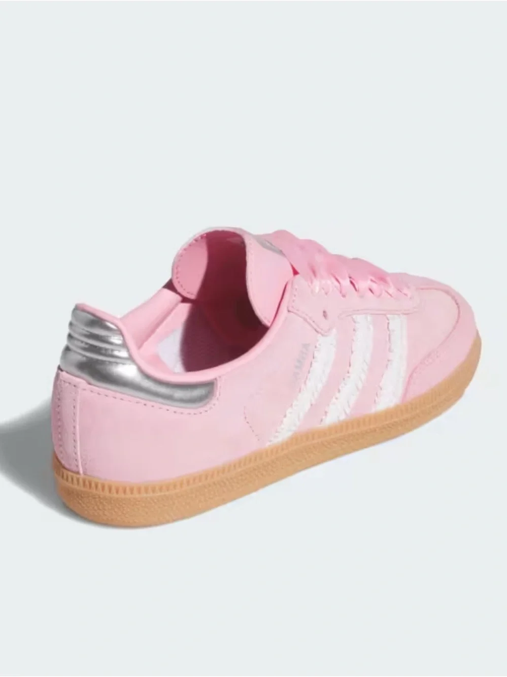 NWT adidas Samba Pink Satin and White Ruffle
